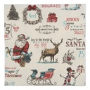 Serviettes en papier Beige Rouge 33x33 cm (20)