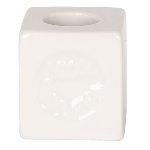 Porte-brosse à dents Blanc 4x4x4 cm