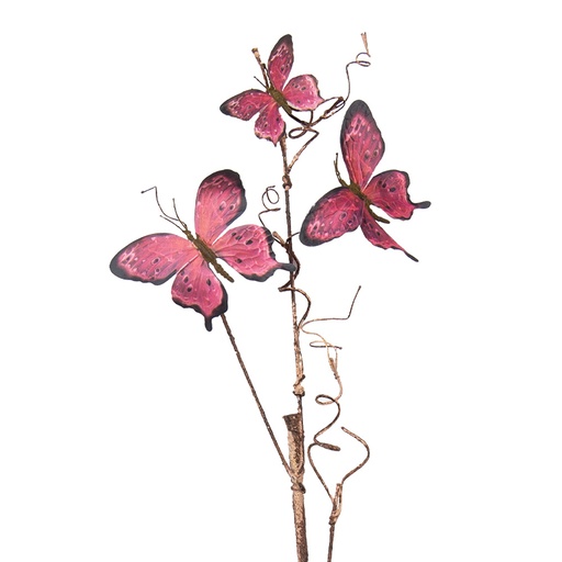 Deko Zweig mit Schmetterlinge 14x5x85 cm
