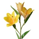 Branche de décoration avec fleurs Jaune Vert 17x12x71 cm
