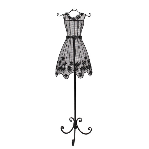 Clayre & Eef Etalagepop 43x34x149 cm Zwart Metaal