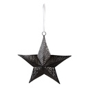 Decoration hanger star Black 25x6x27 cm