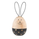Image de décoration Lapin Marron Noir Ø 6x14 cm