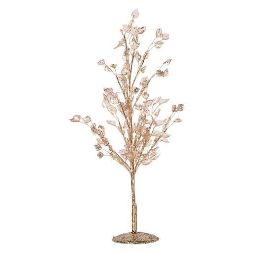 Arbre de décoration Couleur or 9x9x45 cm