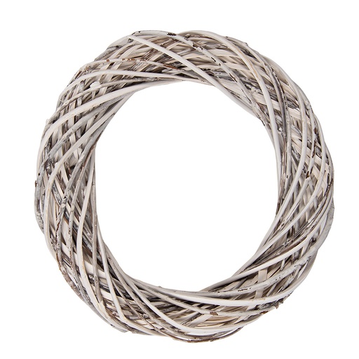 Decoration Couronne Blanc Ø 30x6 cm