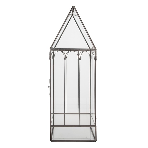 Decorative Propagator Transparent Black 15x15x45 cm