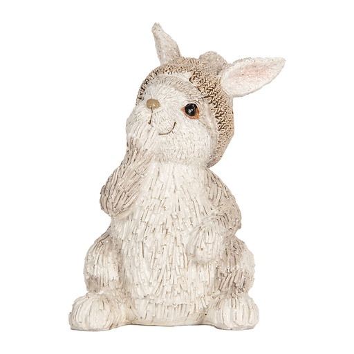 Decoration Rabbit Beige 9x9x14 cm