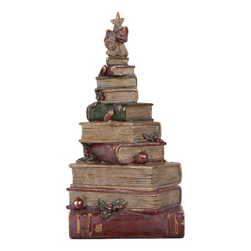 Deko Bücher Rot Goldfarbig 17x15x33 cm