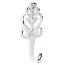 Gancio Appendiabiti Bianco 5x3x12 cm
