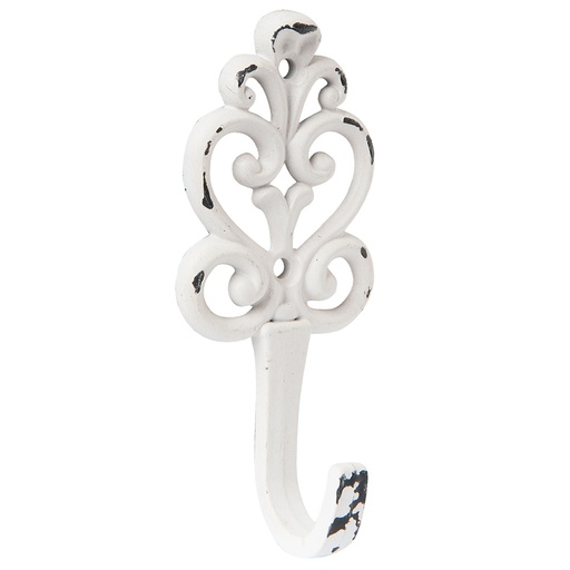 Gancio Appendiabiti Bianco 5x3x12 cm