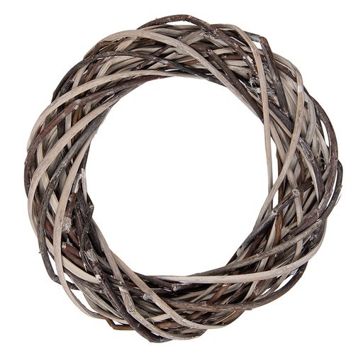 Decoration Kranz Braun Beige Ø 10x2 cm