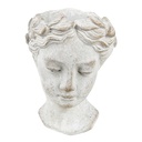 Pot de fleurs d'intérieur diriger Gris, Beige 11x11x17 cm