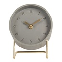 Horloge de table Gris Couleur or 12x11x15 cm / 1xAA