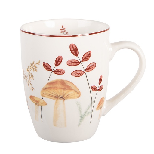 Becher Beige Braun 12x8x10 cm / 350 ml