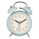 Alarm Clock Analog Blue 12x6x17 cm / 1xAA