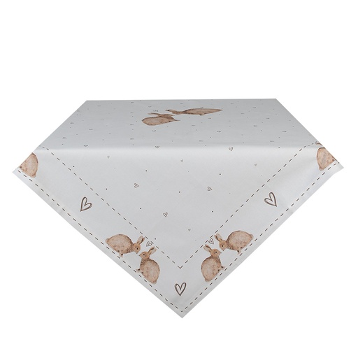 Tovaglia Beige Marrone 100x100 cm