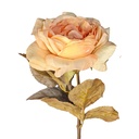 Dekorativer Zweig mit Blumen Orange 63 cm