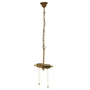 Tiffany Pendente da Soffitto Marrone 15x16x160 cm E27/max 2x60W