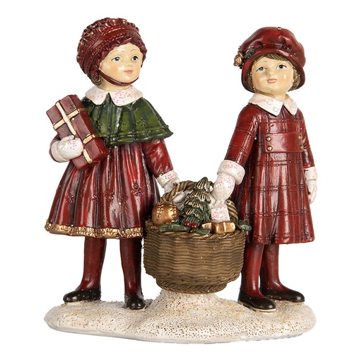 Christmas Decoration Children Red Green 11x6x12 cm