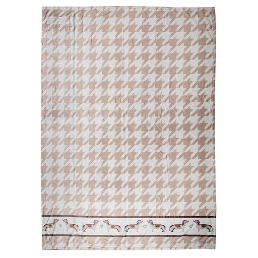 Plaid Braun Weiß 130x170 cm