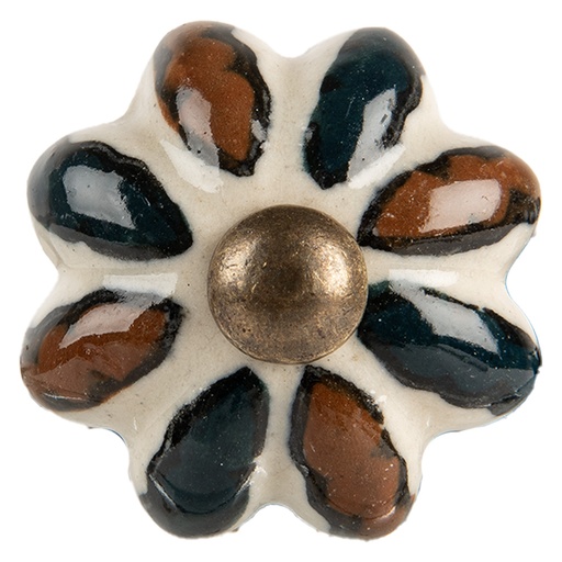 Doorknob Beige Green Ø 3x3 cm / S4 cm