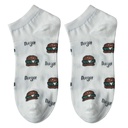 Chaussettes Blanc Marron 36-41