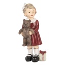 Christmas Decoration Child Red Brown 6x4x13 cm