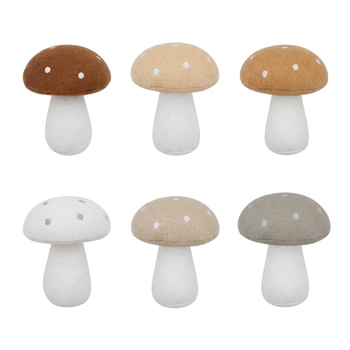 Decoration Mushroom Beige 7x11 cm (6)