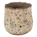 Flower Pot Inside Beige Yellow Ø 21x19 cm