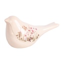 Dekoration Vogel Beige Rosa 22x9x12 cm
