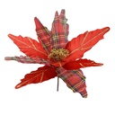 Weihnachtsdeko Blume Rot Goldfarbig Ø 39x24 cm
