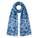Sjaal 85x180 cm blauw