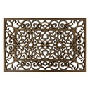 Doormat Inside Black Gold colored 60x40x1 cm