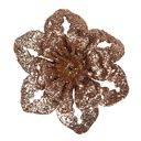 Weihnachtsdeko Blume Kupferfarbig Ø 6x2 cm