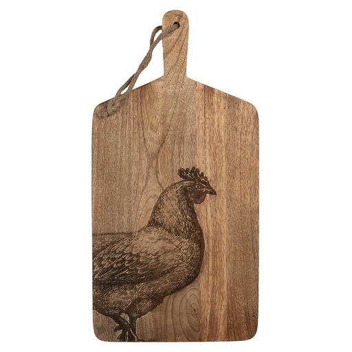 Decoratie snijplank 25x50x2 cm