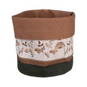 Cestino portapane Beige Marrone Ø 15x16 cm