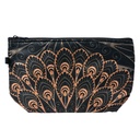 Busta toilette per donne Nero, Beige 22x13x18 cm