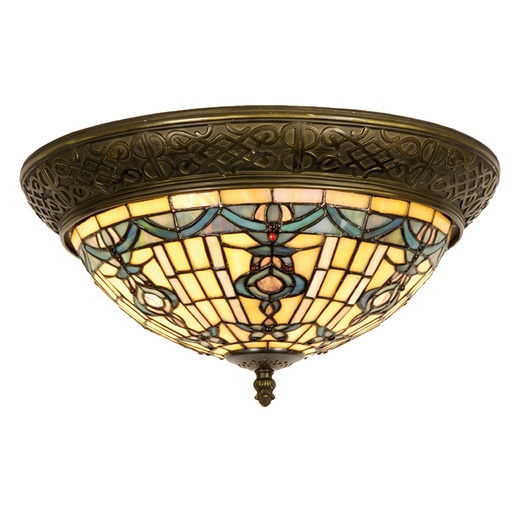 Plafondlamp Tiffany Ø 38x19 cm E14/max 2x40W