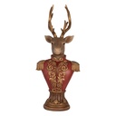 Decorativa Cervo Marrone Rosso 16x14x36 cm