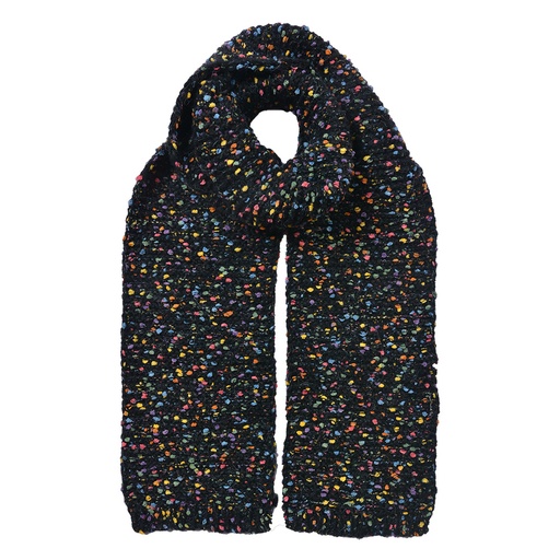 Clayre & Eef Wintersjaal Dames 14x146 cm Zwart Synthetisch