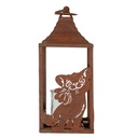 Lantern Brown 15x15x37 cm