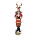 Decoratie rendier 25x22x82 cm