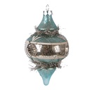Christmas Bauble Blue Ø 7x13 cm