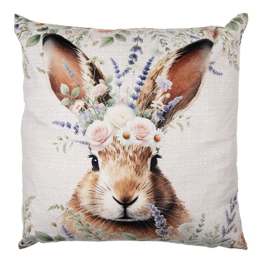 Cushion Cover Beige Brown 45x45 cm