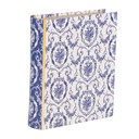 Scatola a libro Bianco Blu 17x14x5 cm
