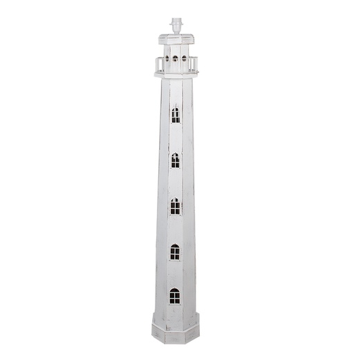 Lampadaire Phare Blanc 23x23x140 cm E27/max 1x60W