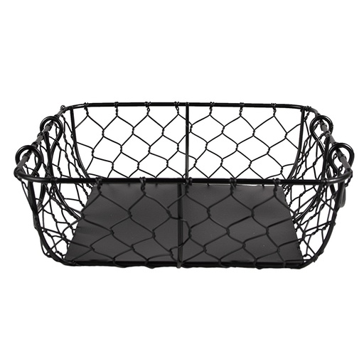 Basket Black 23x23x7 cm