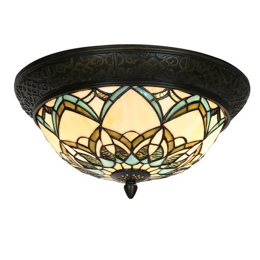 Plafondlamp Tiffany Ã˜ 37x19 cm E14/max 2x40W