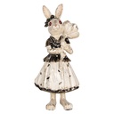 Decorativa Coniglio Beige Nero 13x11x30 cm