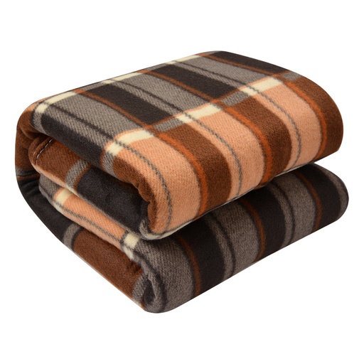 Throw Blanket Beige Brown 180x200 cm
